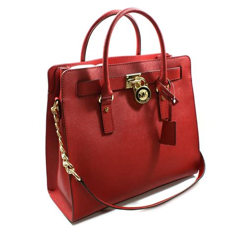 michael kors red and white purse|Michael Kors red shoulder bag.